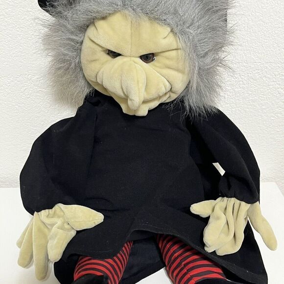 Vintage Folkmanis Folktails Witch Puppet 26" Plush Toy Halloween - Picture 5 of 13